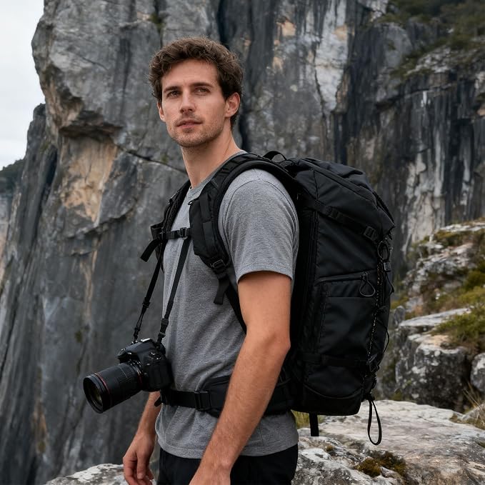 LEOFOTO 35L Camera Backpack for Photographer, Lightweight Waterproof Travel - Image 8