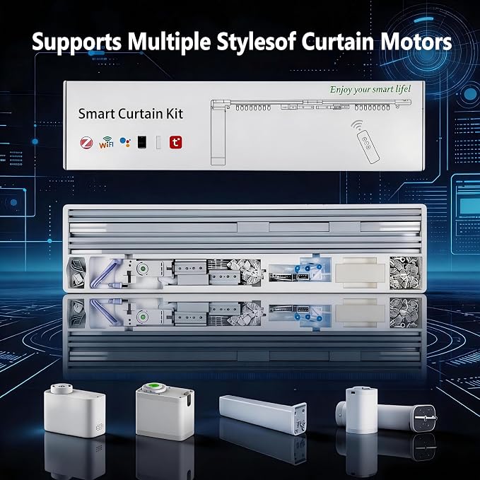 Smart Curtains, Universal Electric Curtain Accessories Installation Kit - Image 3