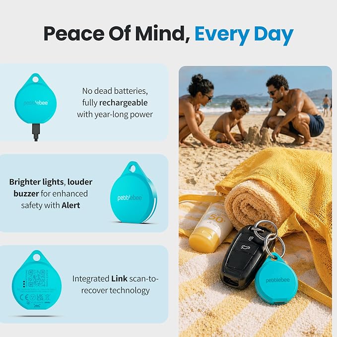 Pebblebee Clip 5 | Rechargeable Bluetooth Tracker Tag - Image 8