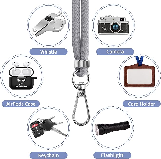 CACOE Phone Lanyard 2 Pcs-1 Pcs Adjustable Neck Strap, Universal Crossbody - Image 4