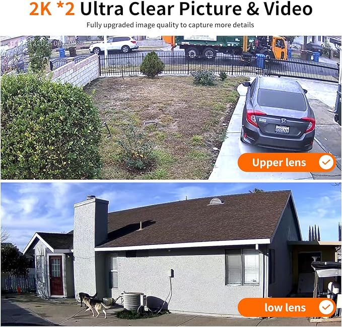 Dual Lens Security Cameras Wireless Outdoor - Image 5