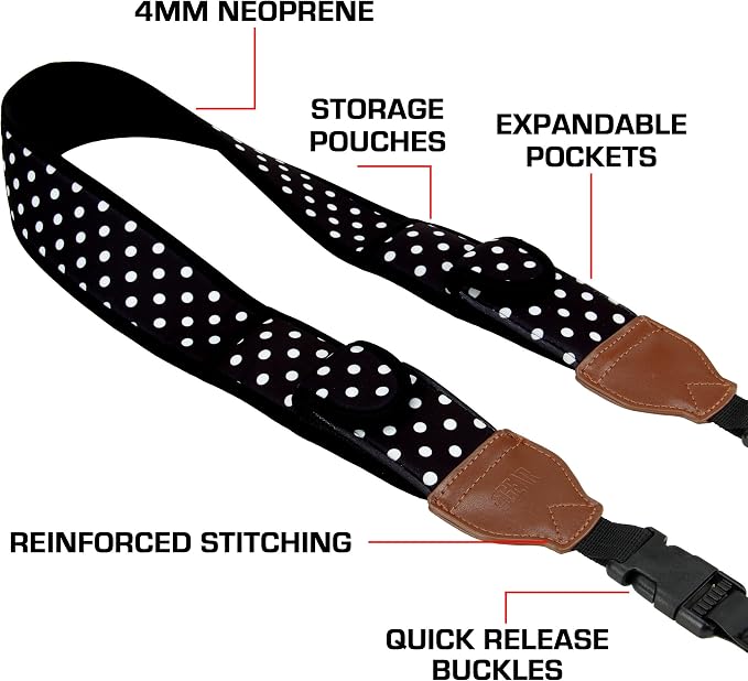 USA Gear TrueSHOT Camera Strap Neoprene Camera Straps - Image 4