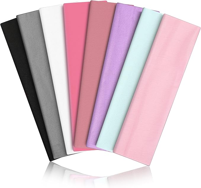 8PCS Summer-Exclusive Non Slip Sports Elastic Soft Running Fashion Headbands by VANRUIDFashionSportHeadbands