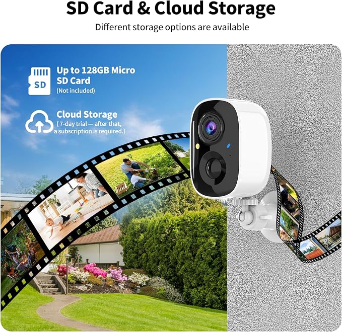 Security Cameras Wireless Outdoor, 2K Indoor WiFi Wireless Cameras, Outside - Image 6