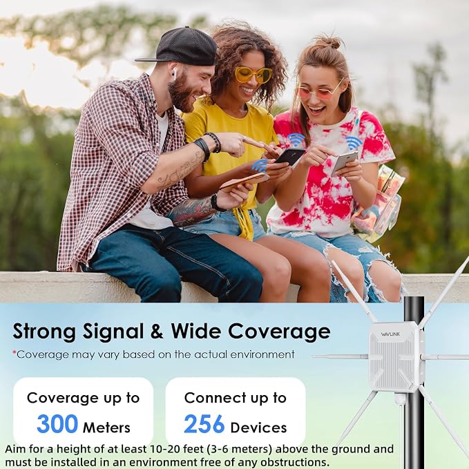 2026 AX3000 Outdoor WiFi 6 Extender, WAVLINK Long-Range WiFi Repeater/Access - Image 5