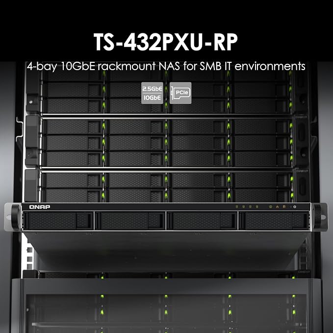 QNAP TS-432PXU-RP-2G 4 Bay High-Speed SMB Rackmount NAS - Image 2