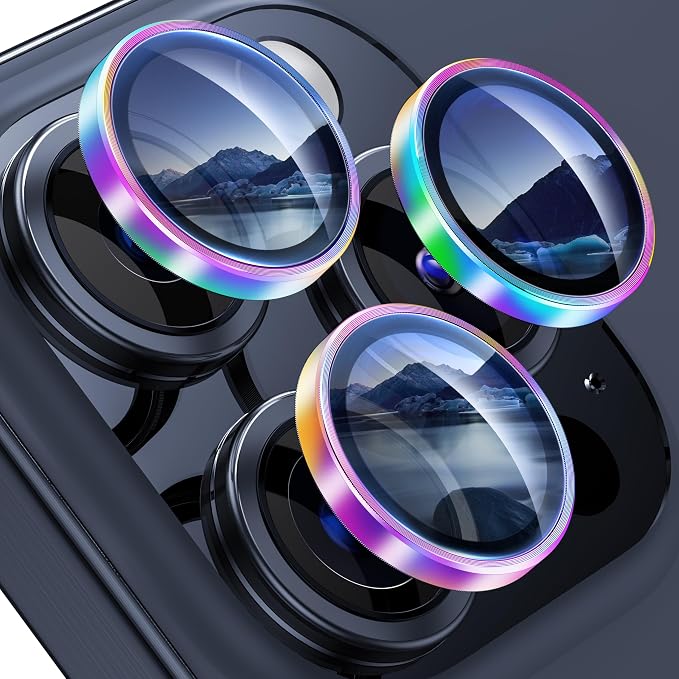 WSKEN for iPhone 15 Pro/iPhone 15 Pro Max Camera Lens Protector, Shatterproof by SmartProtectionGreenerFuture