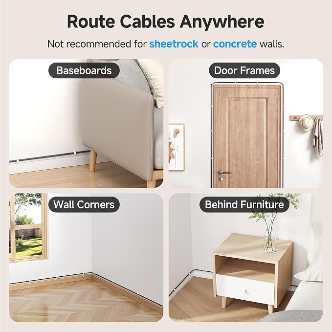 Cable Matters 200-Pack Nail-in Cable Clips Cord Organizer, 7mm / 0.27 inches - Image 5