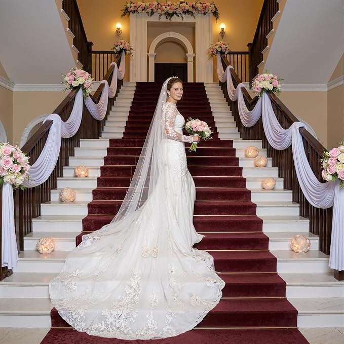 20ft x 15ft White Backdrop Curtains - Image 5