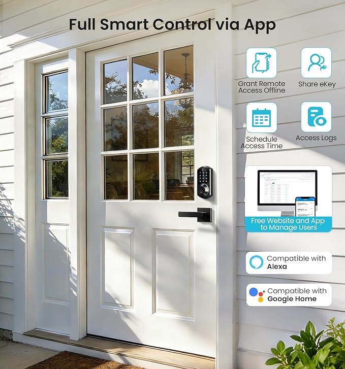 Veise VE07-L Fingerprint App Control Smart Locks - Image 5