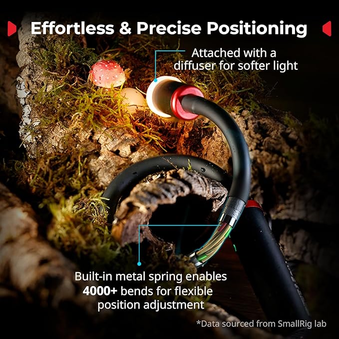 SmallRig RM 03 Macro Photography LED Light, Adjustable Beam Angle, 5 Colors - Image 6