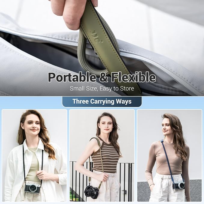 JJC 115cm Braided Rope Camera Strap, Soft Neck Shoulder Strap - Image 7