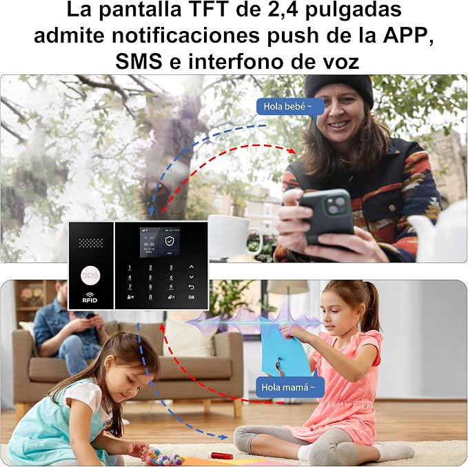 XUK Smart Home Security System, 4G/GSM &WiFi Wireless Alarm Kit - Image 5