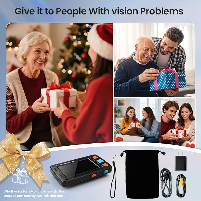 4.3" Digital Video Magnifier, 4X-32X Zoom Aid - Image 7
