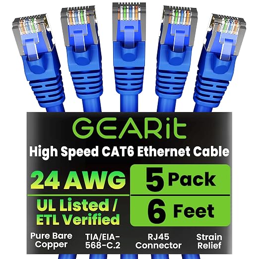 GEARit Cat 6 Ethernet Cable Pack by GEARit