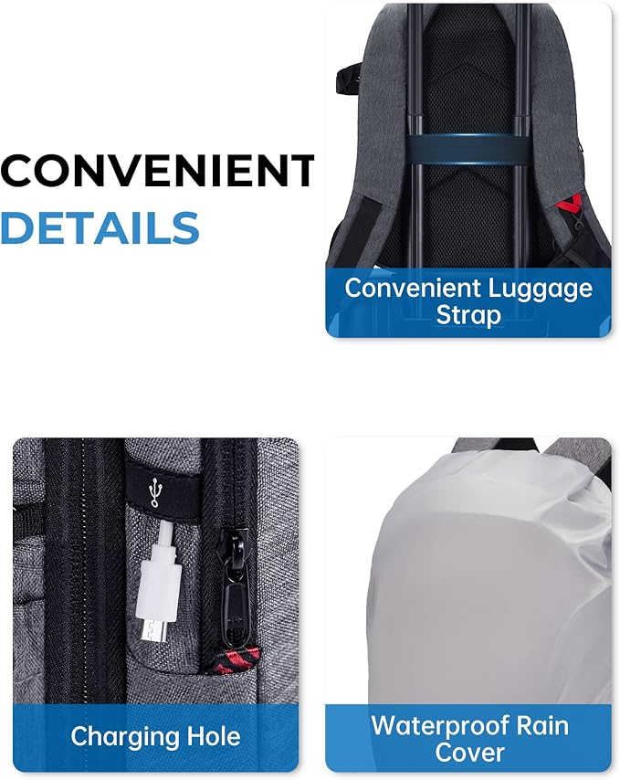 BAGSMART Camera Bag for DSLR, Waterproof Camera Backpacks for Photographers - Image 6