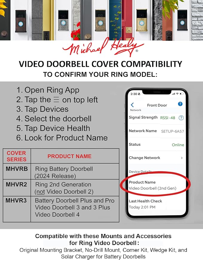 Traditional Video Doorbell Cover - Image 9