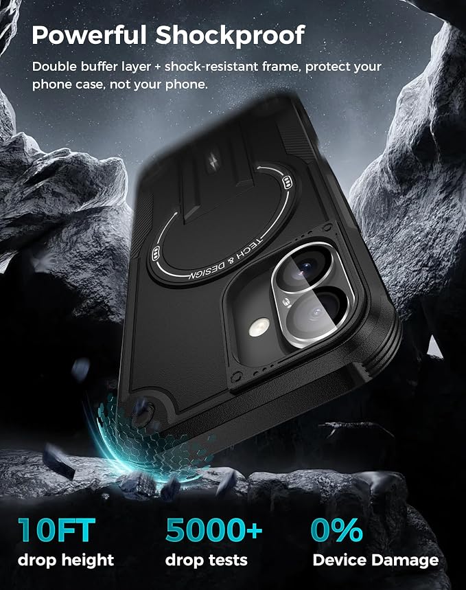 Goton for iPhone 16 Case with Privacy Tempered Glass Screen Protector & Camera - Image 4