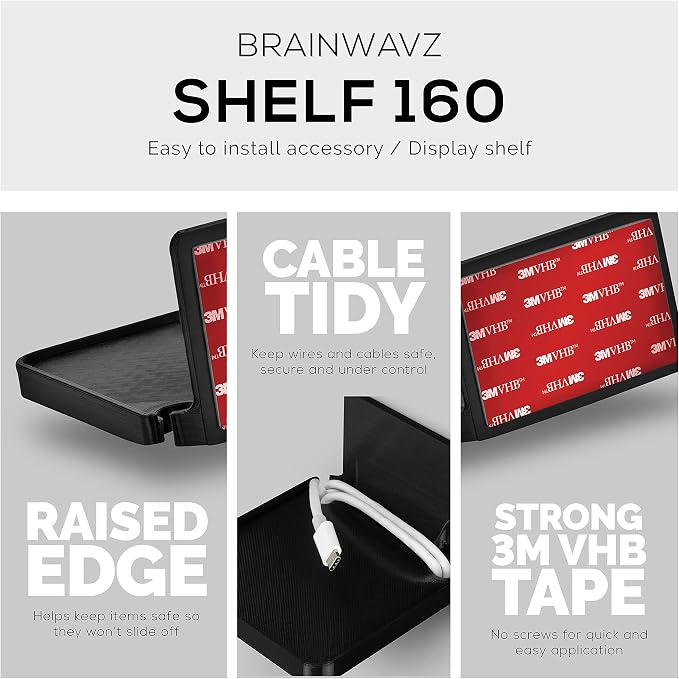 BRAINWAVZ Drill Free Wall Mount Shelf - Image 5