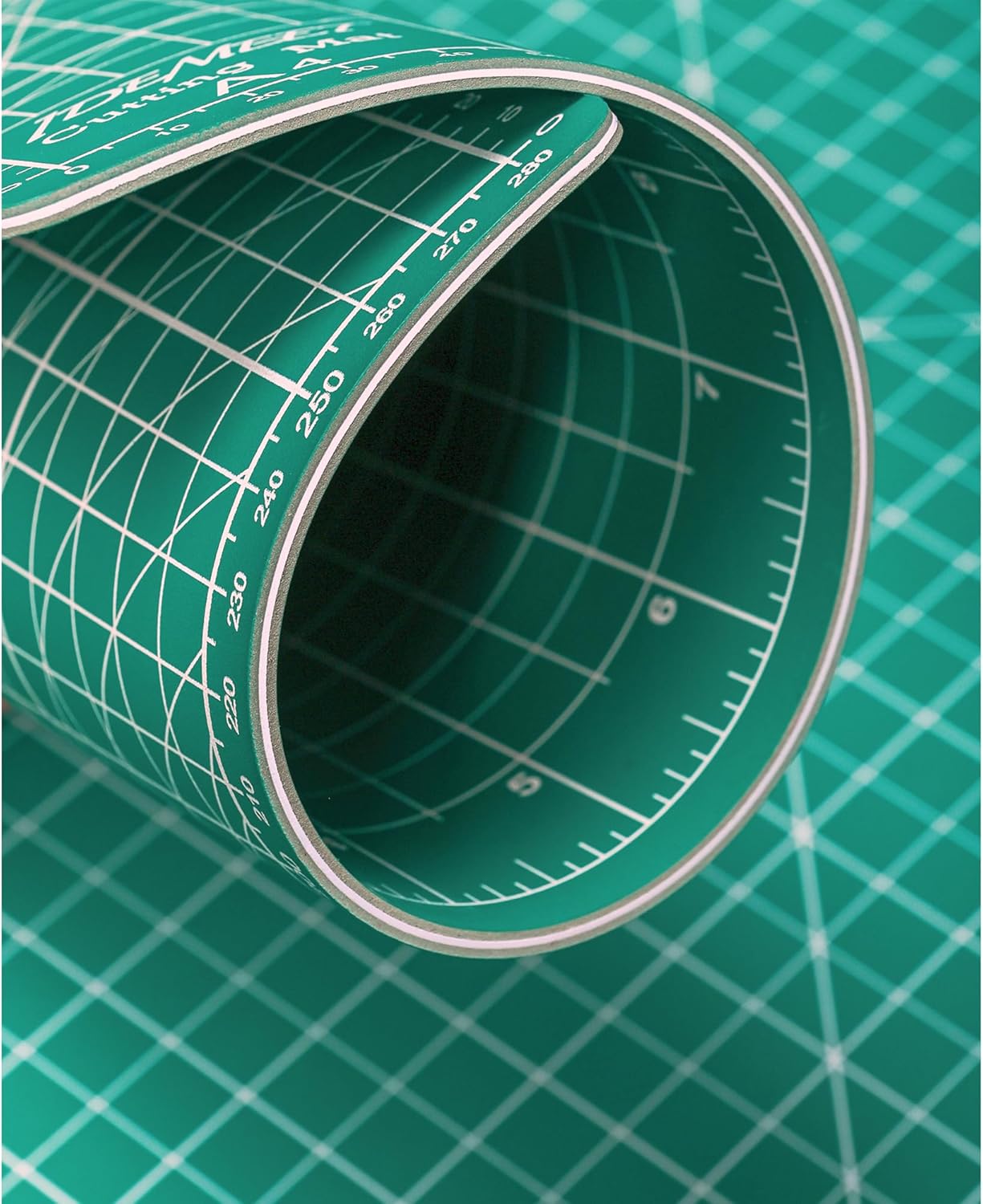Density-upgraded 24" x 36" Large Self Healing Sewing Mat, Idemeet Rotary Cutting Mat 5 Play Cut Board for Crafts Hobby Project, Scale Size 24" x 36", A1, Green