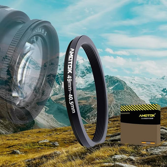 49mm Lens to 40.5mm Camera Lens Adapter, 49mm-40.5mm Filter Step-Down Ring by AMOTOK