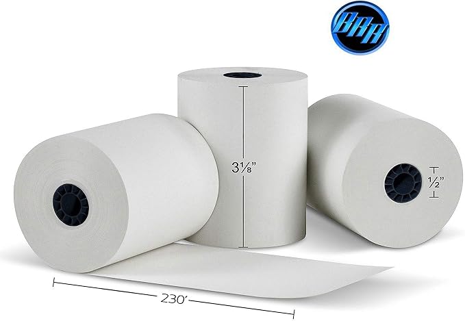 3 1/8 x 230 thermal paper square POS cash register thermal receipt paper rolls - Image 3