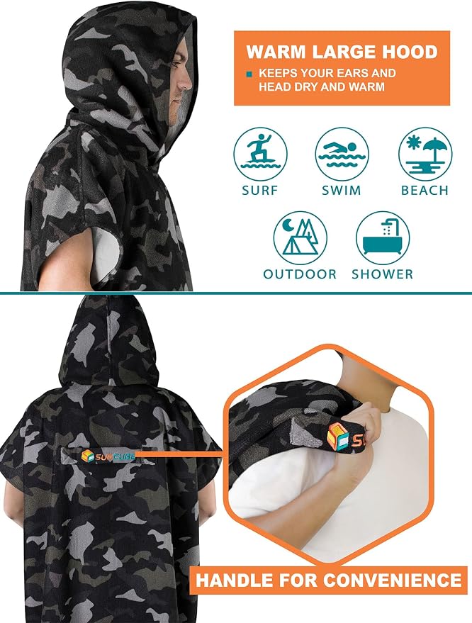 SUN CUBE Surf Poncho Changing Robe - Image 4