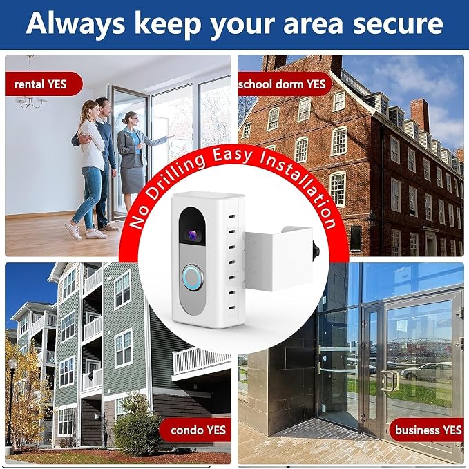 KIMILAR Anti-Theft Video Doorbell Mount Compatible - Image 6