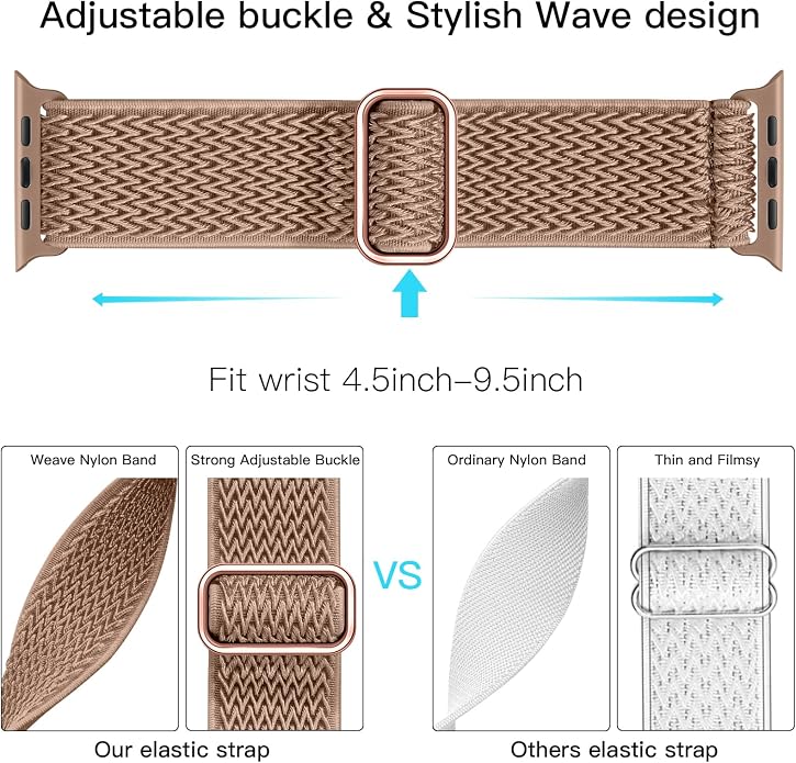 Lerobo Stretchy Nylon Solo Loop Band, Compatible - Image 3