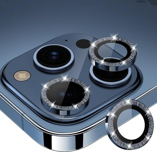 for iPhone 15 Pro/iPhone 15 Pro Max Camera Lens Protector Bling Individual by Xfilm