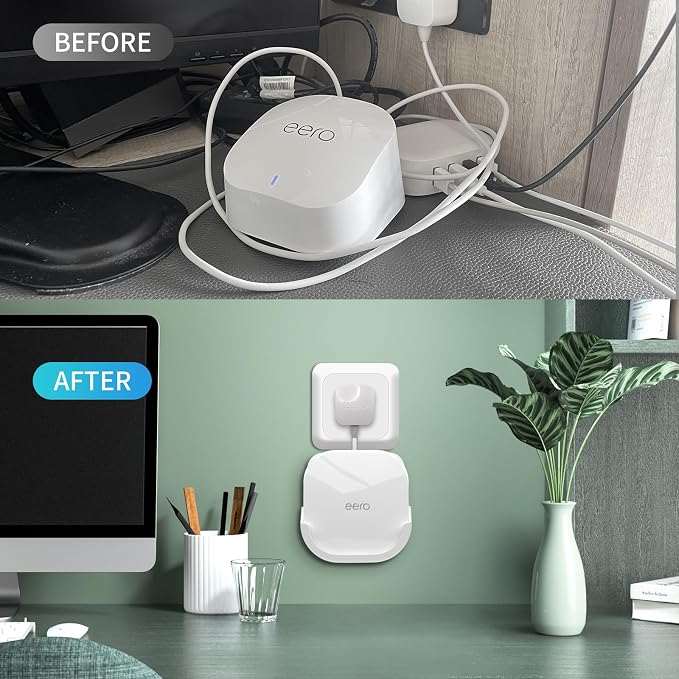 3Pack Wall Mount Holder for eero 6 Plus 6+ and eero 6 Router Mesh Wi-Fi System - Image 5