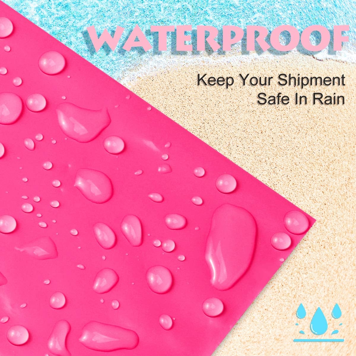 UCGOU Poly Mailers 10x13 Inch Hot Pink 100 Pack Shipping Bags #4 Strong Mailing Envelopes Boutique Packaging Postal Self Seal Adhesive Waterproof and Tear Proof Small Business for Clothes Books