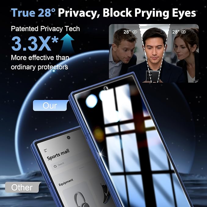2 Pack for Samsung Galaxy Z Fold 7 / Z Fold 8 Privacy Screen Protector - Image 2