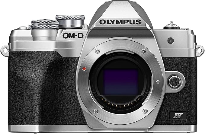 OM SYSTEM Olympus E-M10 Mark IV Silver Micro Four Thirds System Camera 20MP by OMSYSTEM