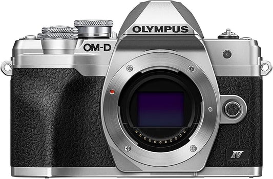 OM SYSTEM Olympus E-M10 Mark IV Silver Micro Four Thirds System Camera 20MP by OMSYSTEM