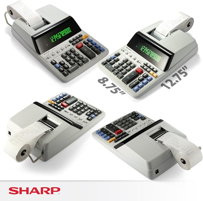 Sharp EL-1197PIII Heavy Duty Color Printing Calculator - Image 7
