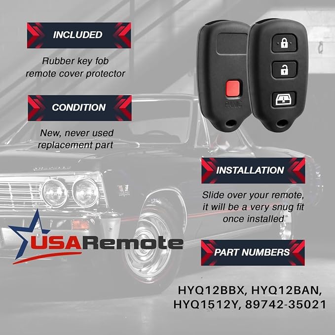 1X Key Fob Remote Case Cover Skin Protector fits Toyota 1999-2009 4runner / - Image 4