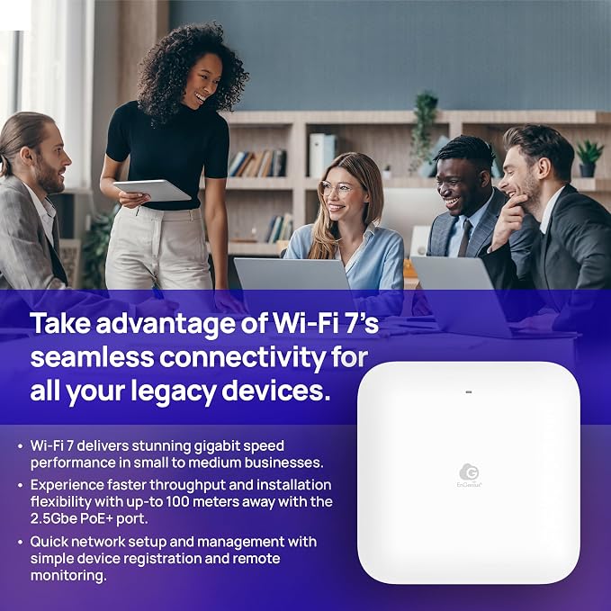 EnGenius ECW520 Wi-Fi 7 Tri-Band Indoor Access Point – 10.8 Gbps Speeds - Image 4