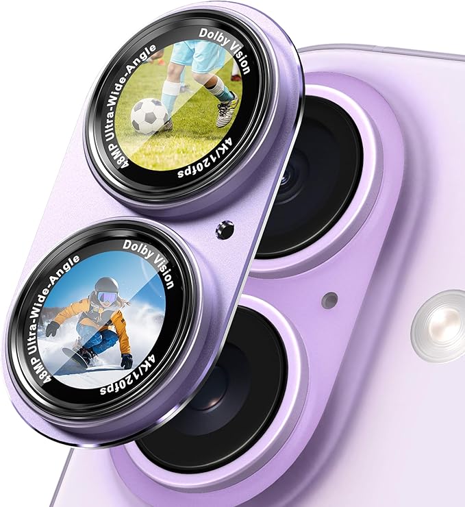 CACOE Camera Lens Protector for iPhone 16/16 Plus/17 by CACOE