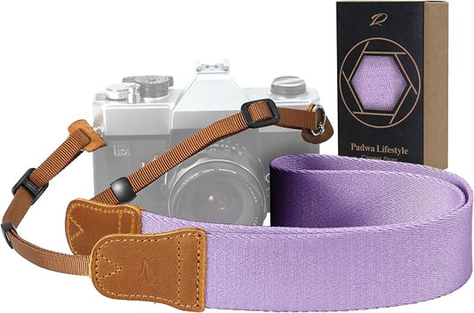 Padwa Lifestyle Light Purple Camera Strap by PadwaLifestyleCameraStrap