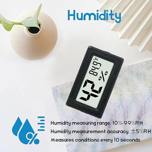 EWPJDK Mini Hygrometer Indoor Humidity Meter Hygrometer Thermometers 4 Pack - Image 4