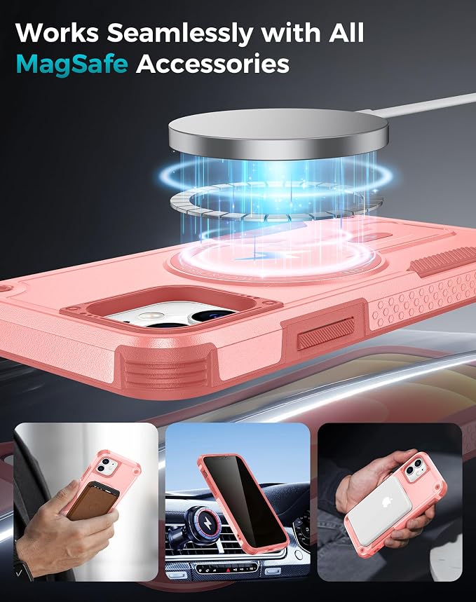 Goton for iPhone 12 Case with Privacy Tempered Glass Screen Protector & Camera - Image 6