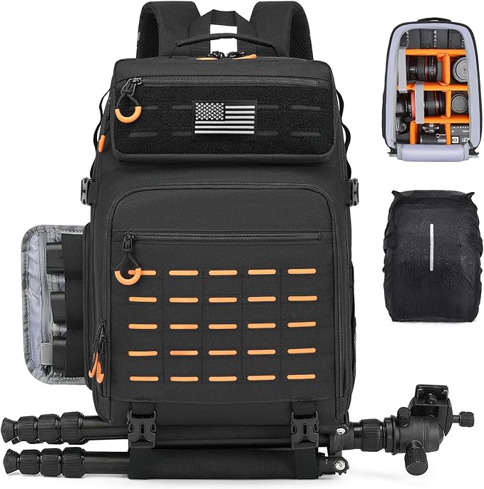 HAMBOLY Professional Camera Bag Backpack, Large Waterproof Photography Bag Case by HAMBOLY