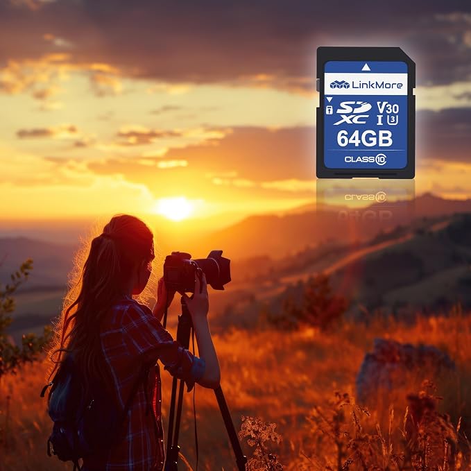 LinkMore 64GB Full-Size SD Card, SDXC Compatible - Image 4