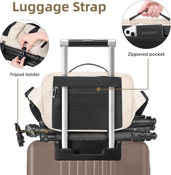 TAAOKA Camera Sling Bag, DSLR Camera Bag - Image 5