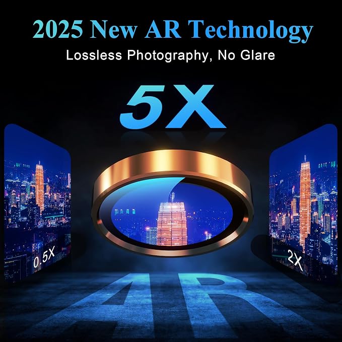 YWXTW Camera Lens Protector for iPhone 17 Pro/iPhone 17 Pro Max, Tempered Glass - Image 4