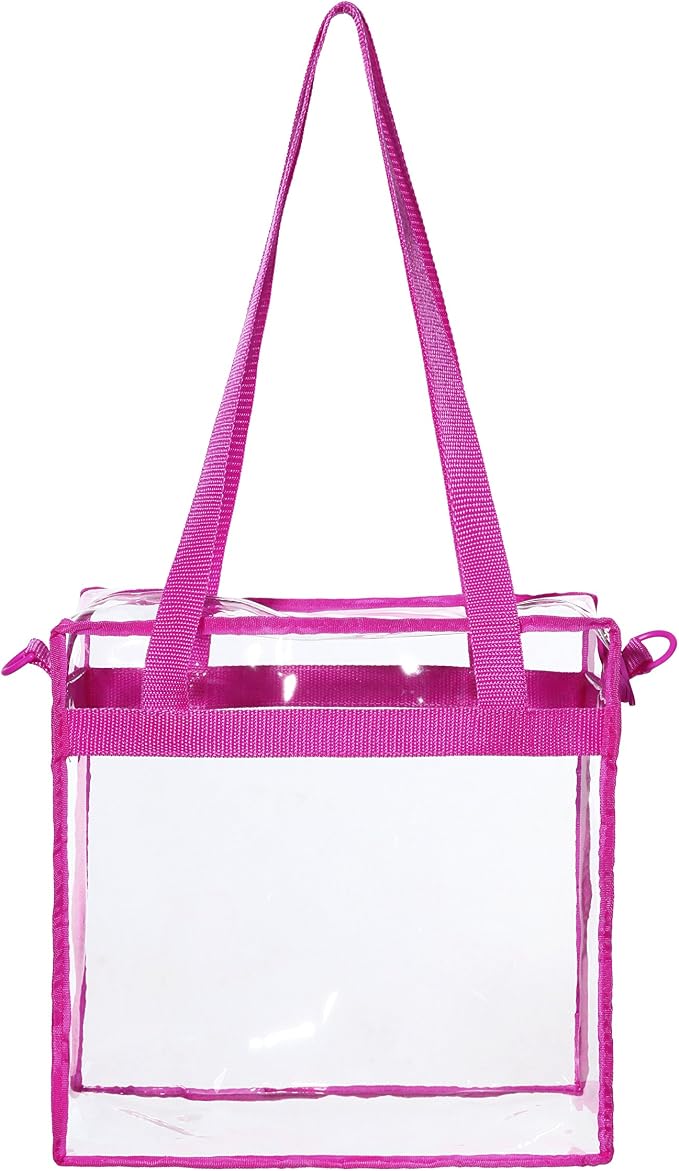 BAGAIL Clear Bags 12x6x12 Stadium Approved Clear Tote Bag - Image 5