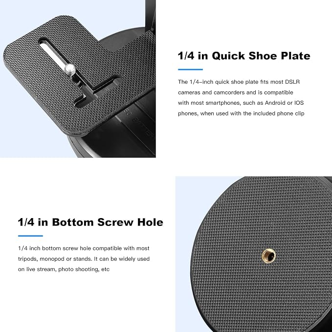 Soonpho M2 Motorized Rotating Panoramic Tripod Head - Image 7