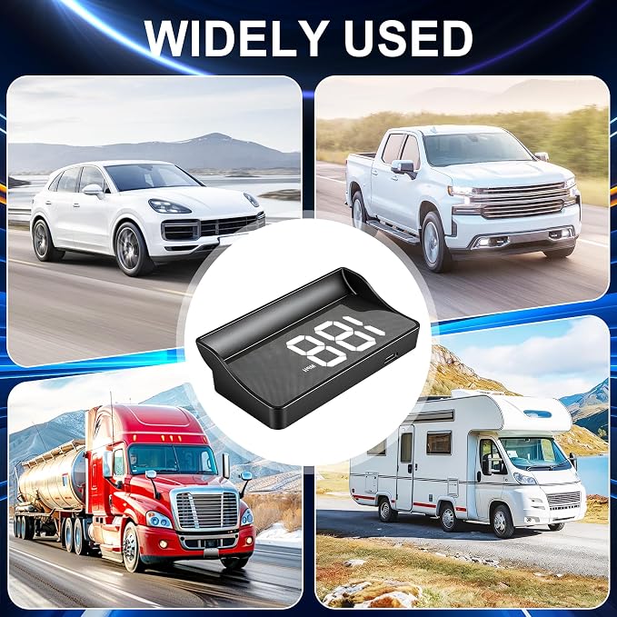 Amiss Heads Up Display for Cars, Digital HUD Speedometer for Automotive - Image 5