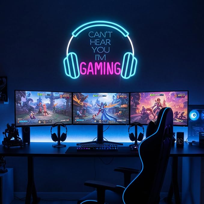 Kavaas Gamer Neon Sign, Neon Headphone Signs - Image 2